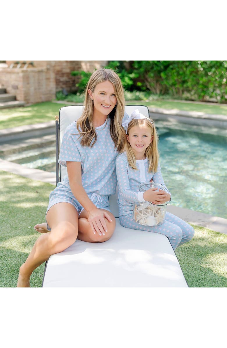 Lila and Hayes Riley Women's Pajama Short Set, Alternate, color, Seaside Starfish