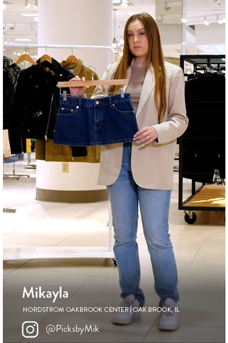 Spencer Low Rise Denim Skirt video