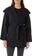 Sofia Cashmere Hooded Belted Wool & Cashmere Coat
