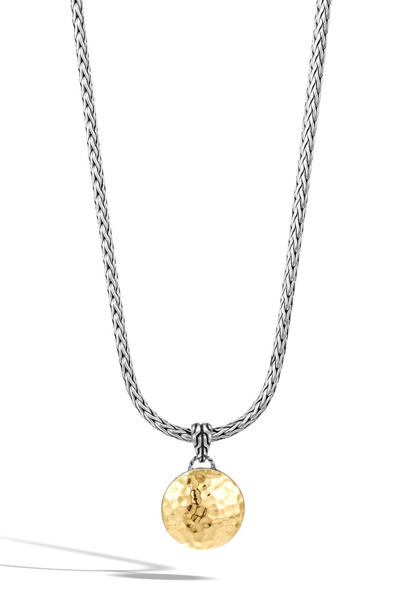 John Hardy Palu Dot Hammered Reversible Pendant Necklace, Alternate, color, 