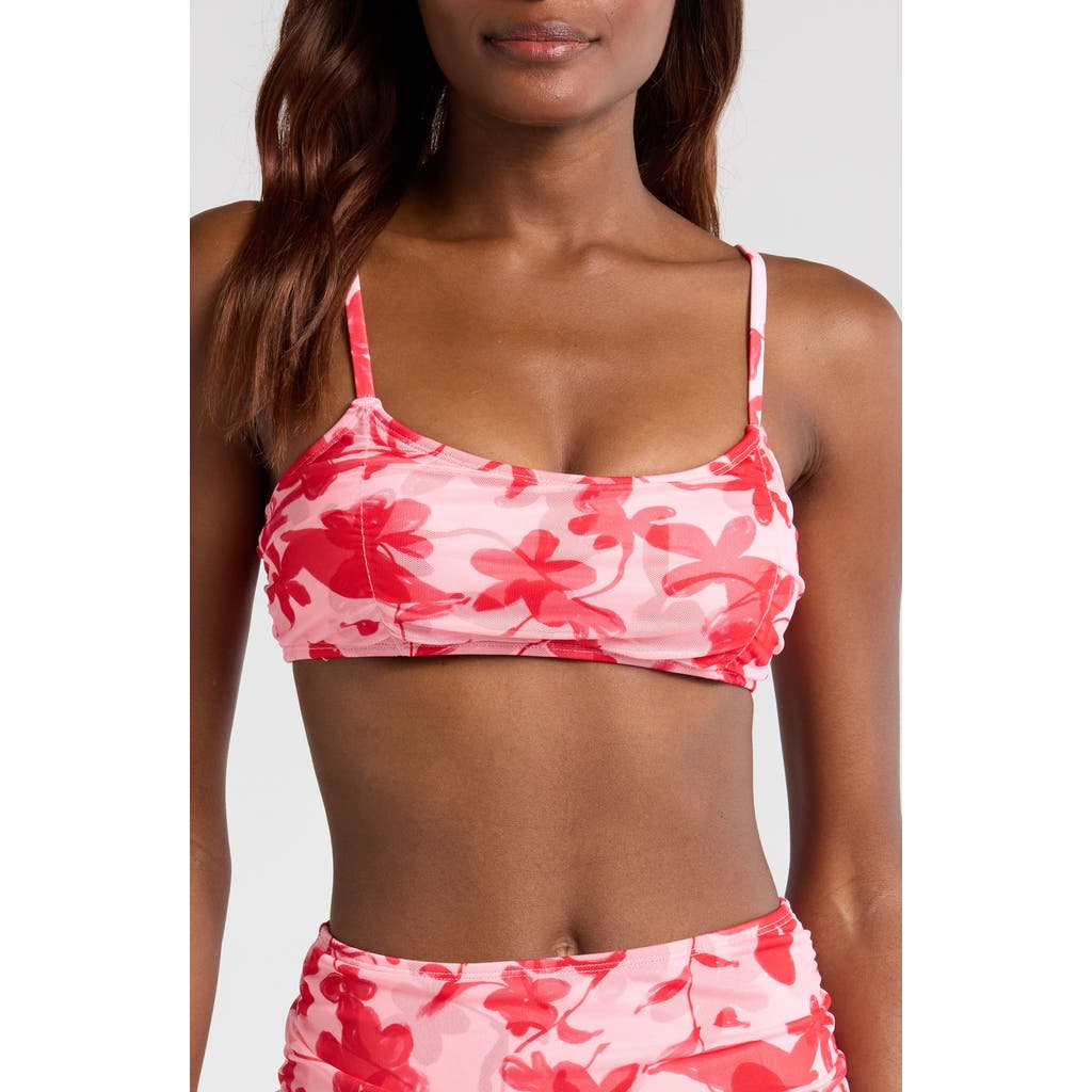 Hutch Tawnie Bikini Top In Lipstick Optimistic Floral