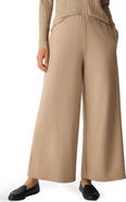 Eileen Fisher High Waist Wool Wide Leg Pants