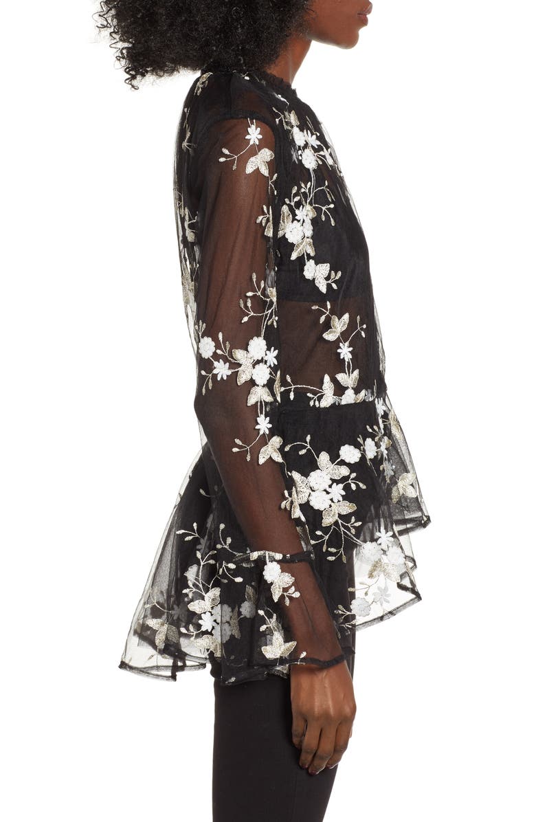 Endless Rose Embroidered Mesh Top, Alternate, color, 