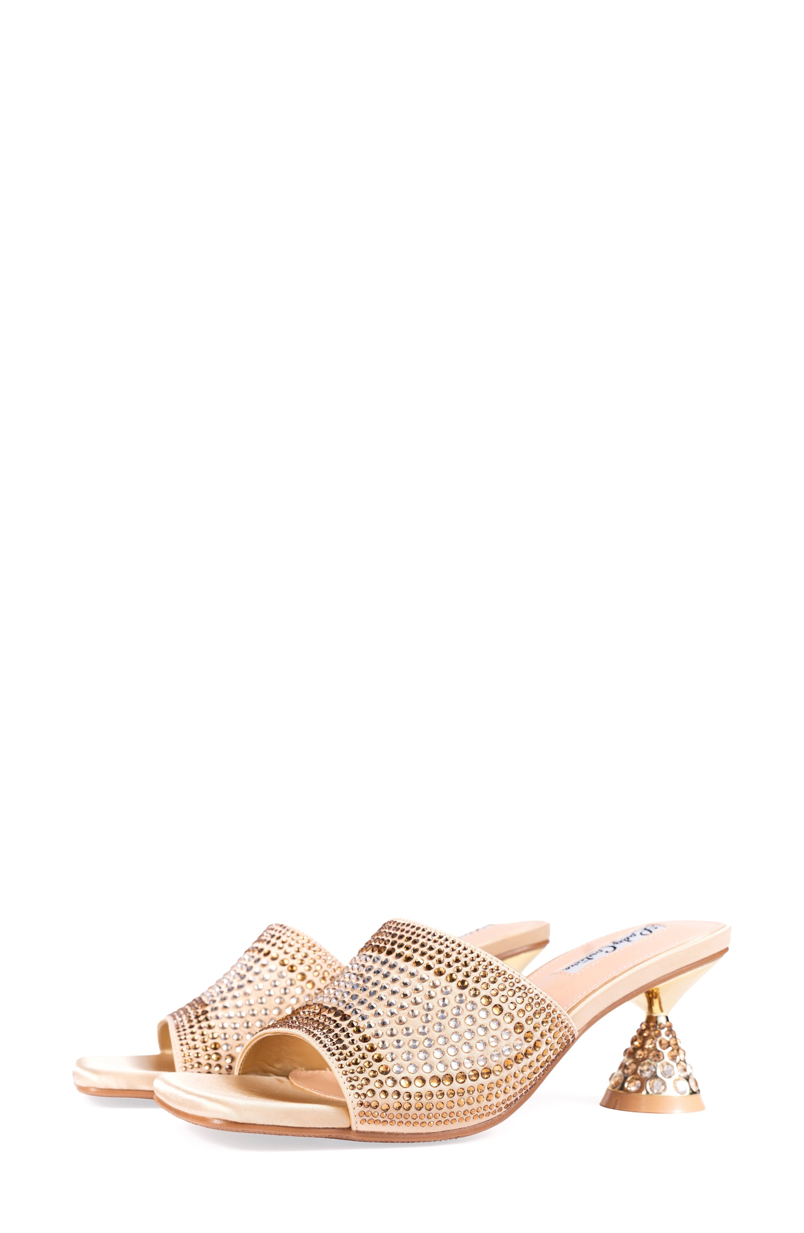 Fontana Slide Sandal, Alternate, color, GOLD