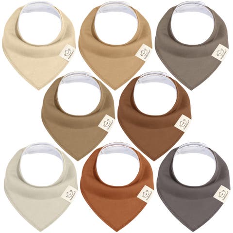 8-Pack Organic Bandana Bibs (Boy)
