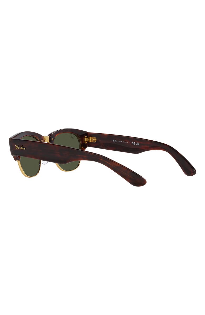 Ray-Ban Mega Clubmaster 50mm Square Sunglasses, Alternate, color, Brown/ Green