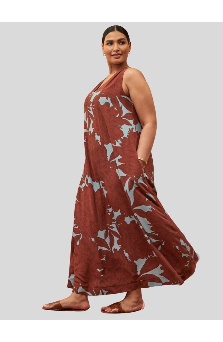 Live Unlimited Maxi Sun Dress, Alternate, color, Brown