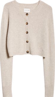 LOULOU DE SAISON Zephir Crop Cashmere Cardigan
