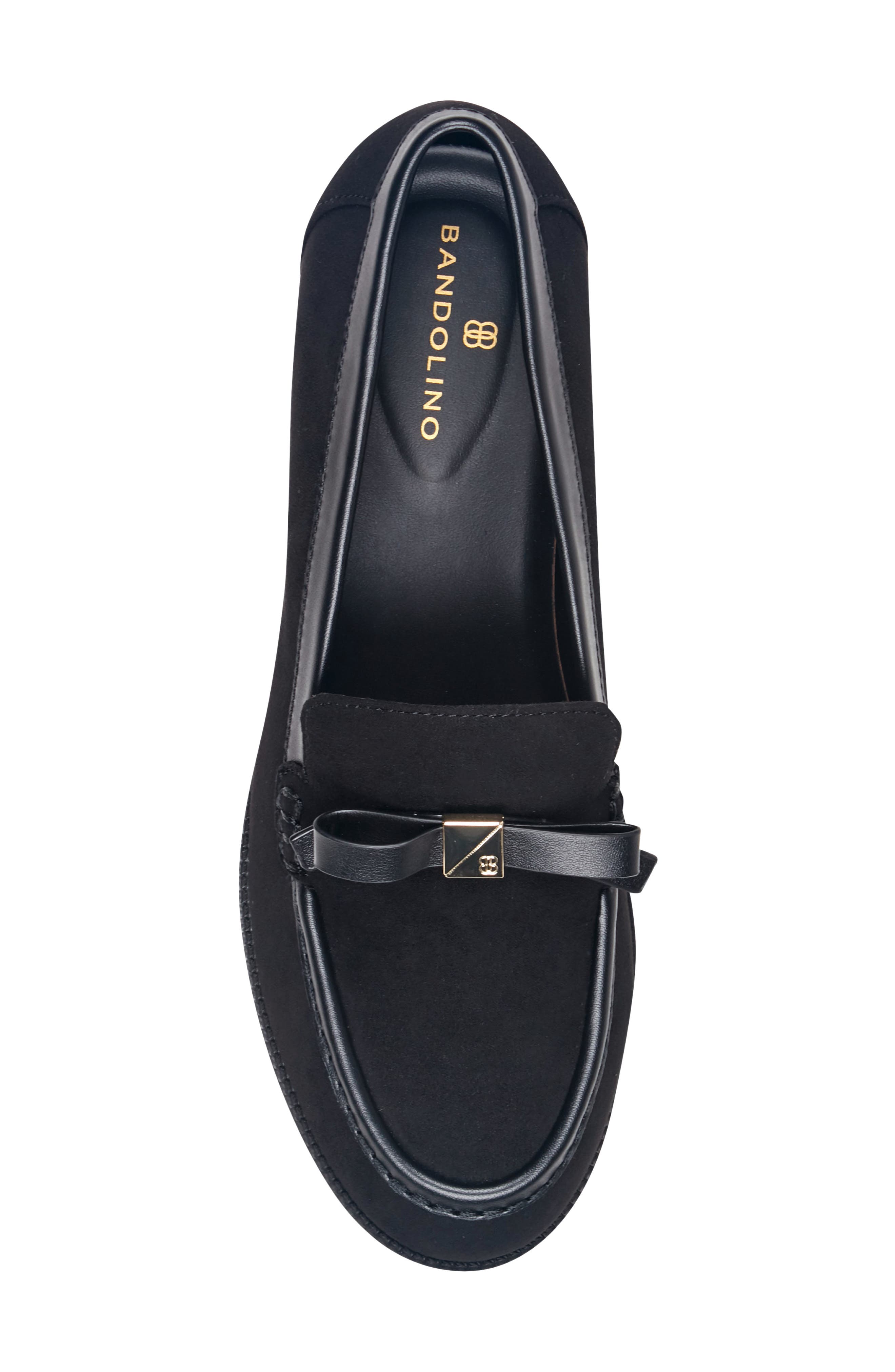 Ladeeda Faux Leather Loafer, Alternate, color, BLACK