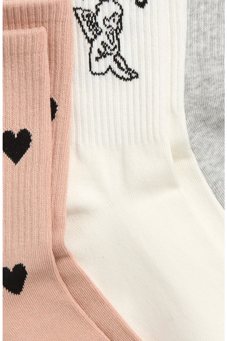 3-Pack Sport Socks, Alternate, color, SPACED HEARTS MULTI