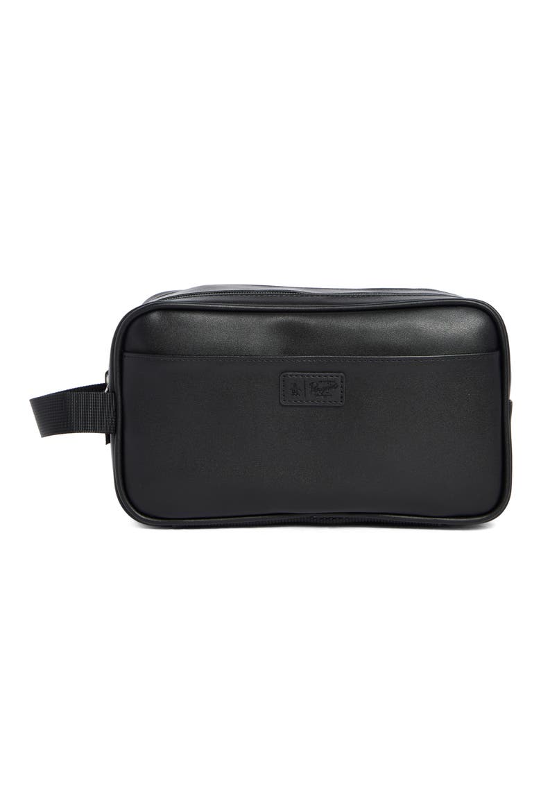 Zip Top Dopp Kit, Main, color, BLACK