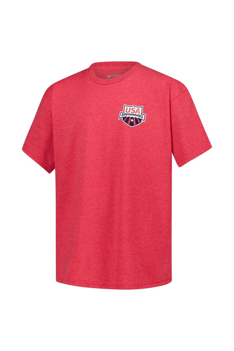 Youth Flomotion Red USA Swimming Team Eagle Eye Splash T-Shirt, Alternate, color, Red