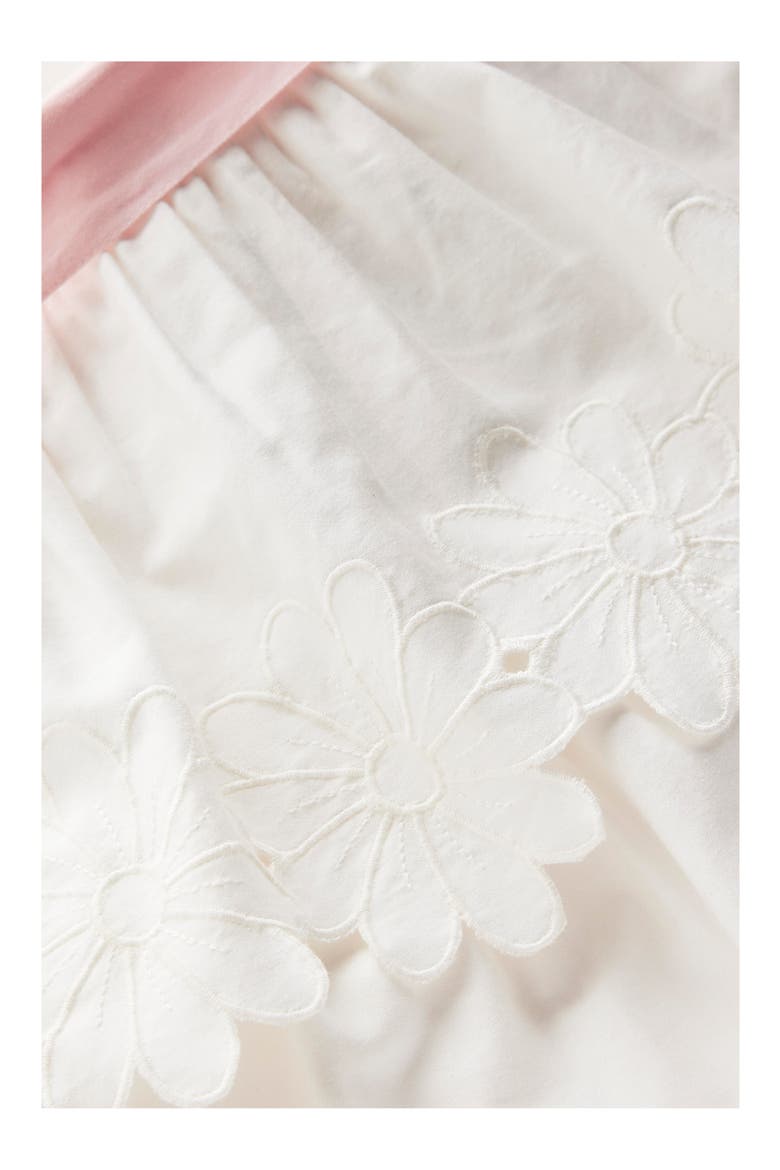 Kids' Floral Cutout Tiered Dress, Alternate, color, SOFT IVORY