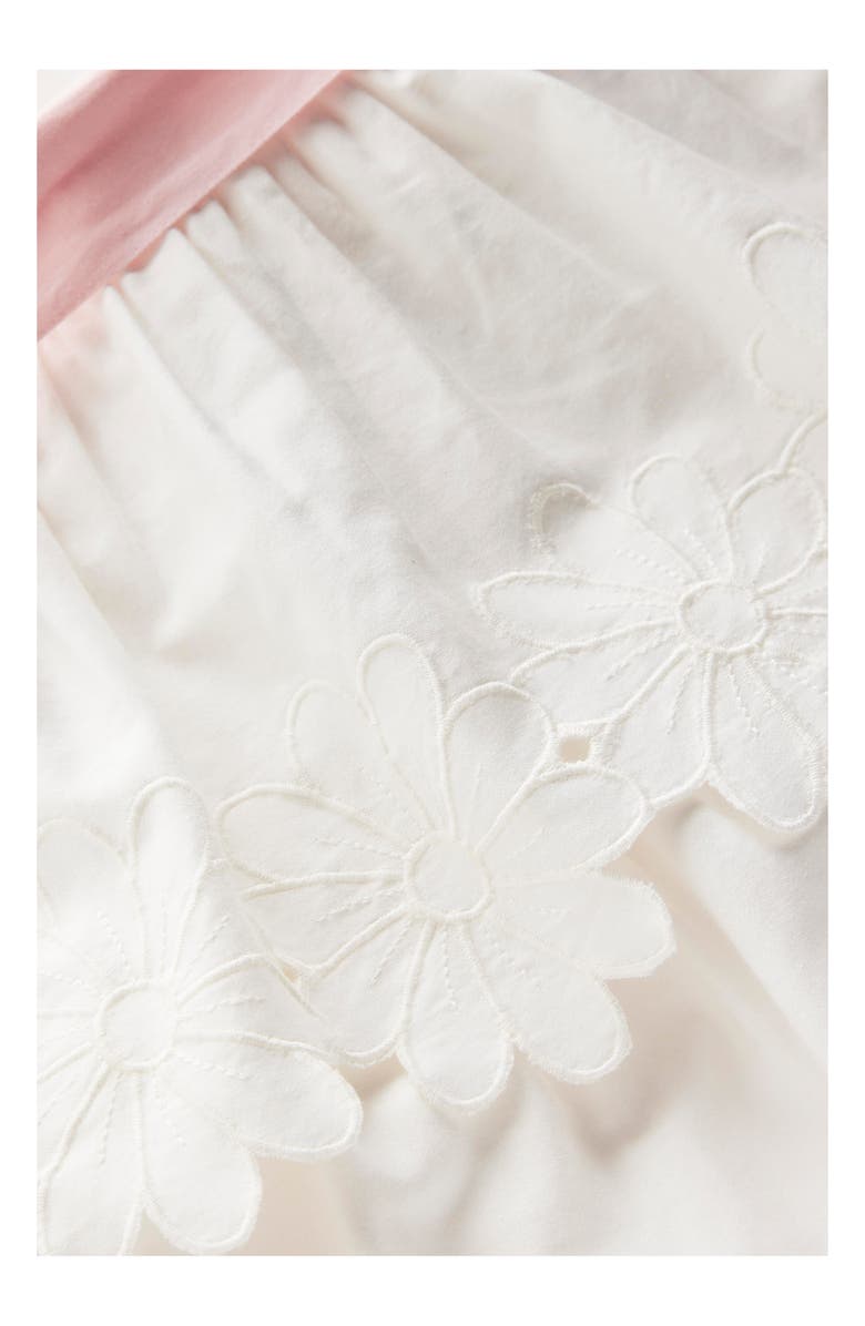 Mini Boden Kids' Floral Cutout Tiered Dress, Alternate, color, Soft Ivory