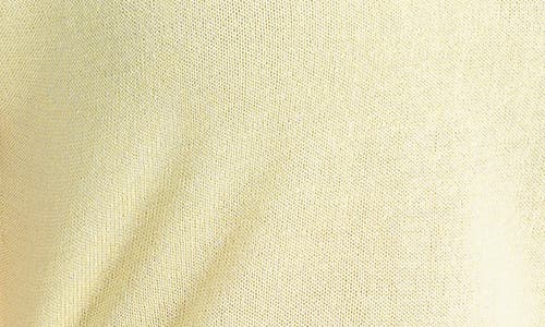 Max Studio Side Ruched Short Sleeve V-neck Sweater In Yellow