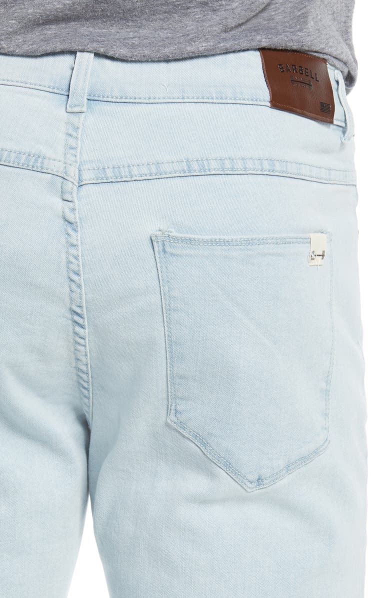 Barbell Apparel Straight Athletic Fit Stretch Jeans, Alternate, color,