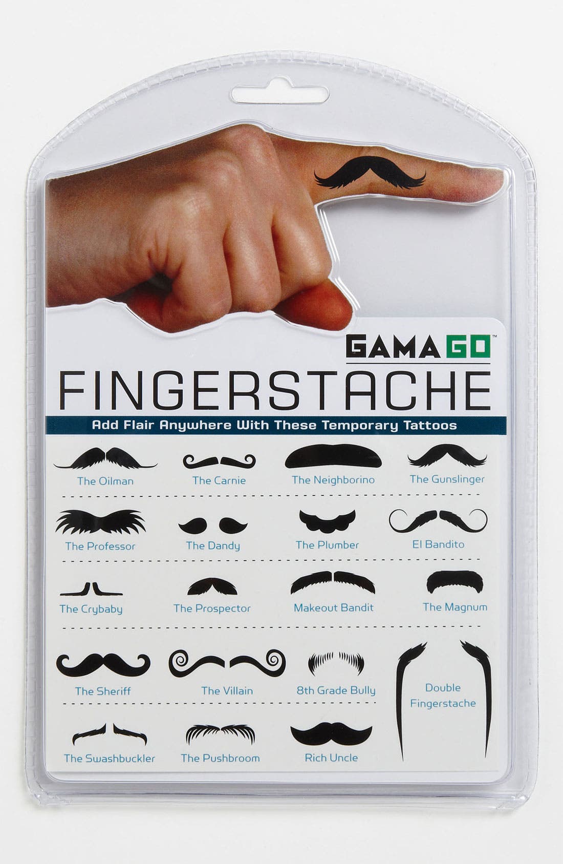 GAMAGO 'Fingerstache™' Temporary Tattoos | Nordstrom