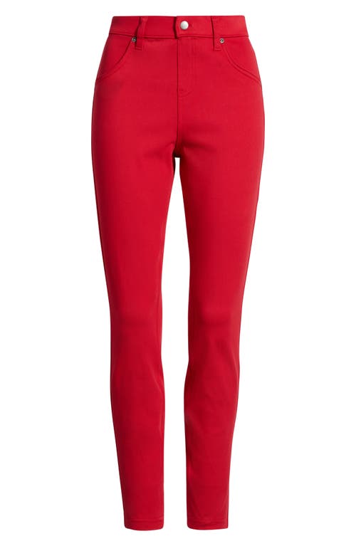Hue Ultrasoft Denim Leggings In Red