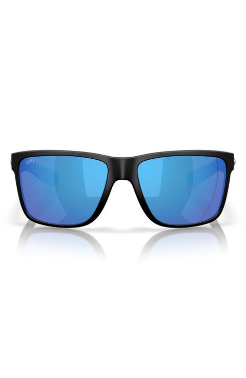 Broadbill II 58mm Polarized Rectangular Sunglasses