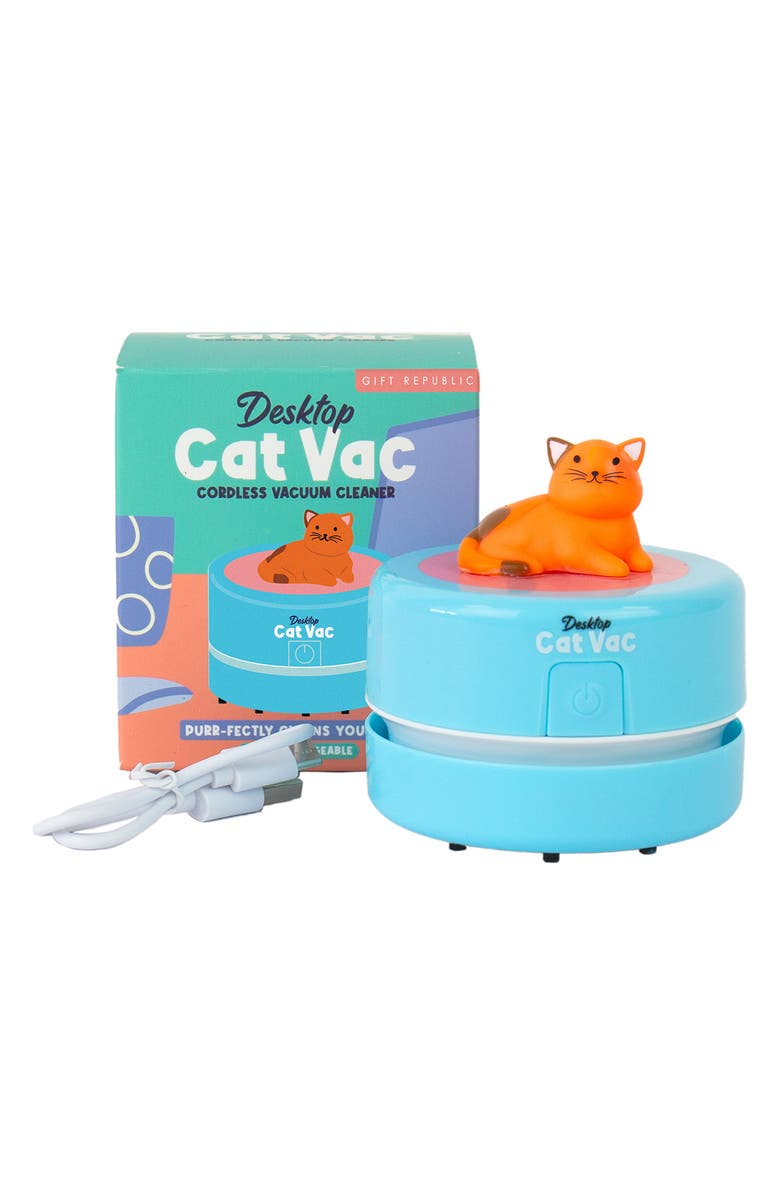 GIFT REPUBLIC Desktop Cat Cordless Vacuum Cleaner, Alternate, color, Assorted