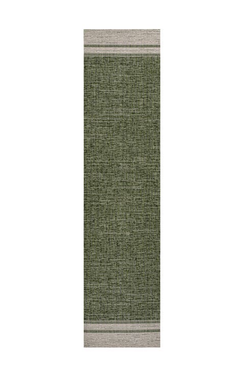 Alda Modern Minimalist Mingled Solid Indoor/Outdoor Area Rug