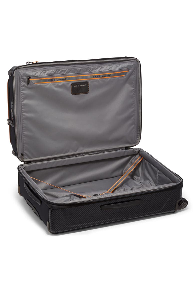 Mclaren Aero Large Front Pocket Expandable Checked Luggage, Alternate, color, BLACK