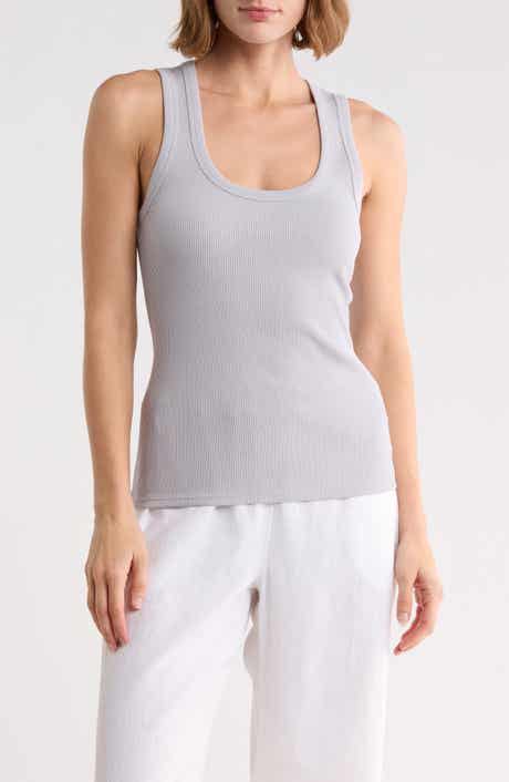 Scoop Neck Ribbed Tank