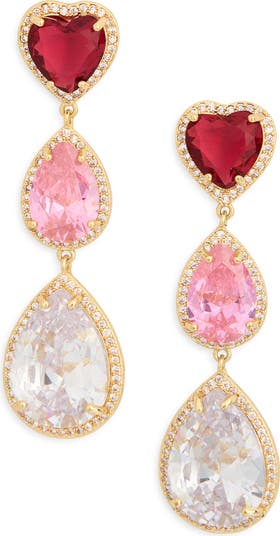 EYE CANDY LOS ANGELES Katya Heart & Pear Cut Cubic Zirconia