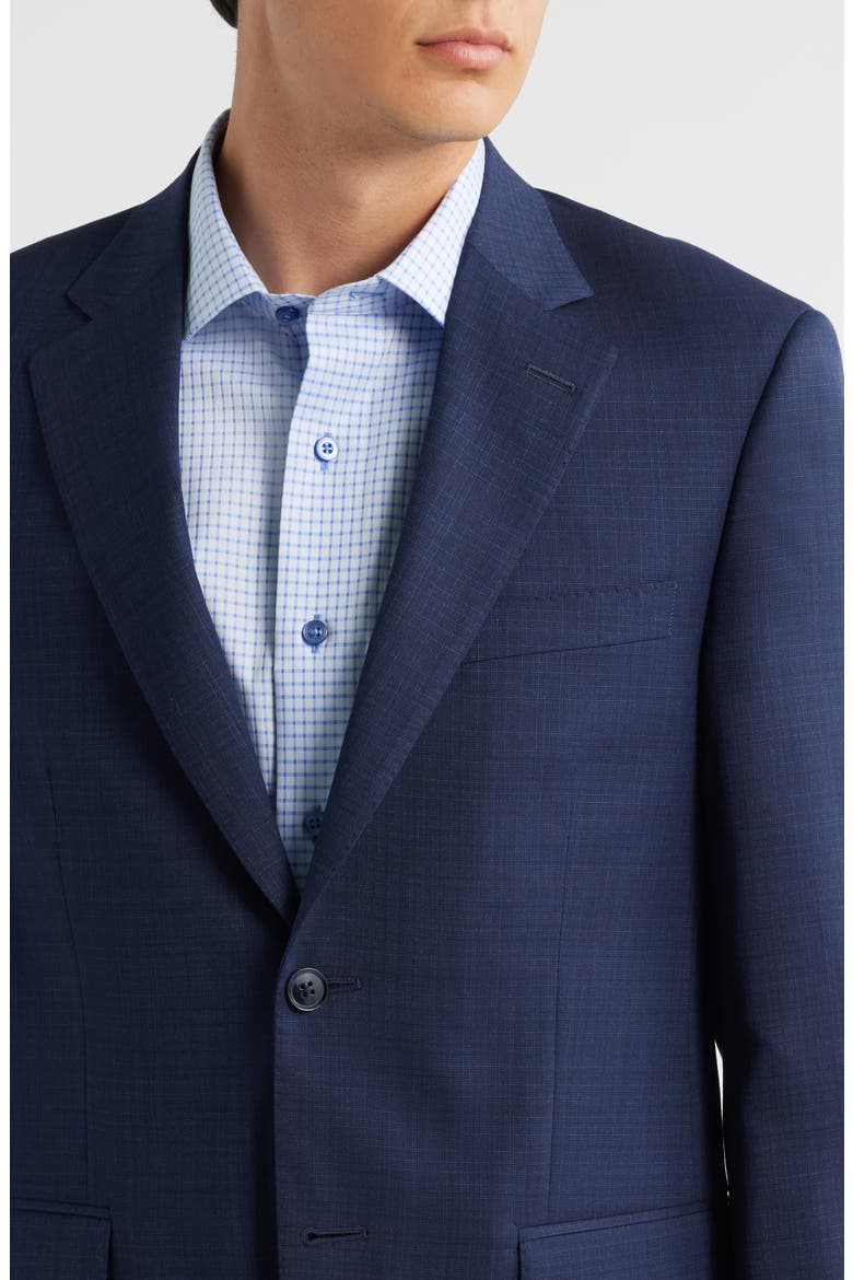 Flynn Classic Fit Solid Wool Suit, Alternate, color, NAVY
