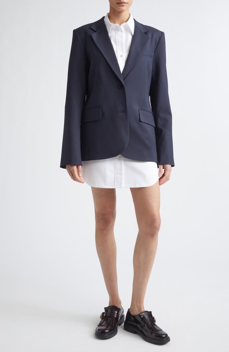 MONSE Back Cascade Blazer, Alternate, color, Midnight