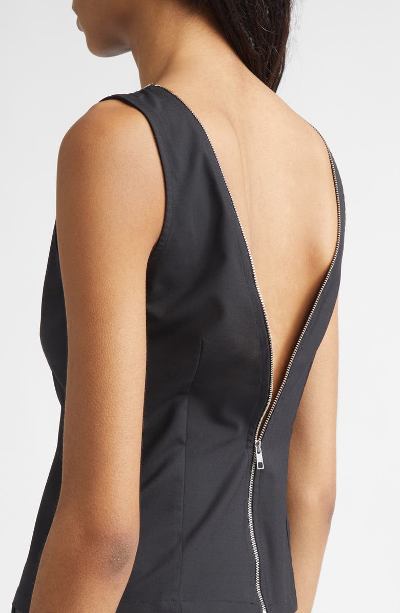 Paloma Wool Fase Stretch Suiting Top, Alternate, color, Black