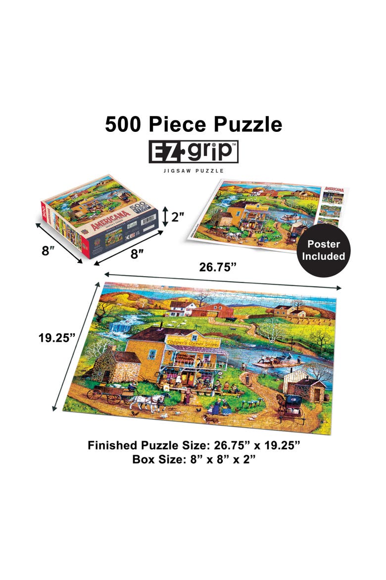 Cooper's Corner 500 Piece Jigsaw Puzzle, Alternate, color, Multicolor