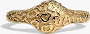 Awe Inspired Leopard Print Signet Ring