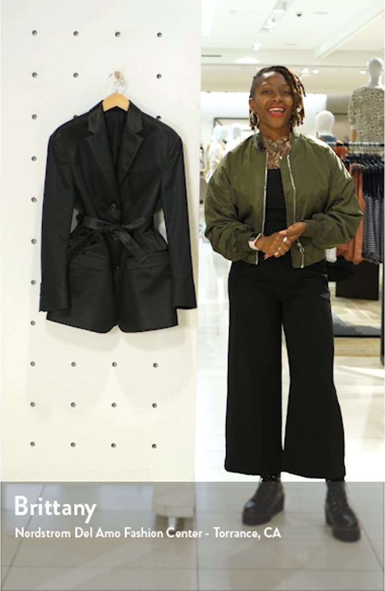 Jill Shiny Cotton Blend Blazer, sales video thumbnail