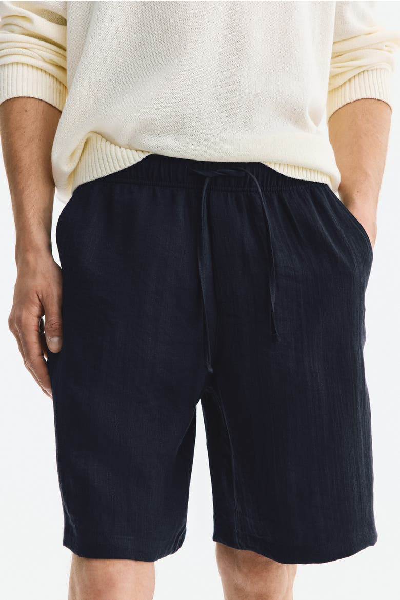 Loose-fit Shorts, Alternate, color, Navy blue