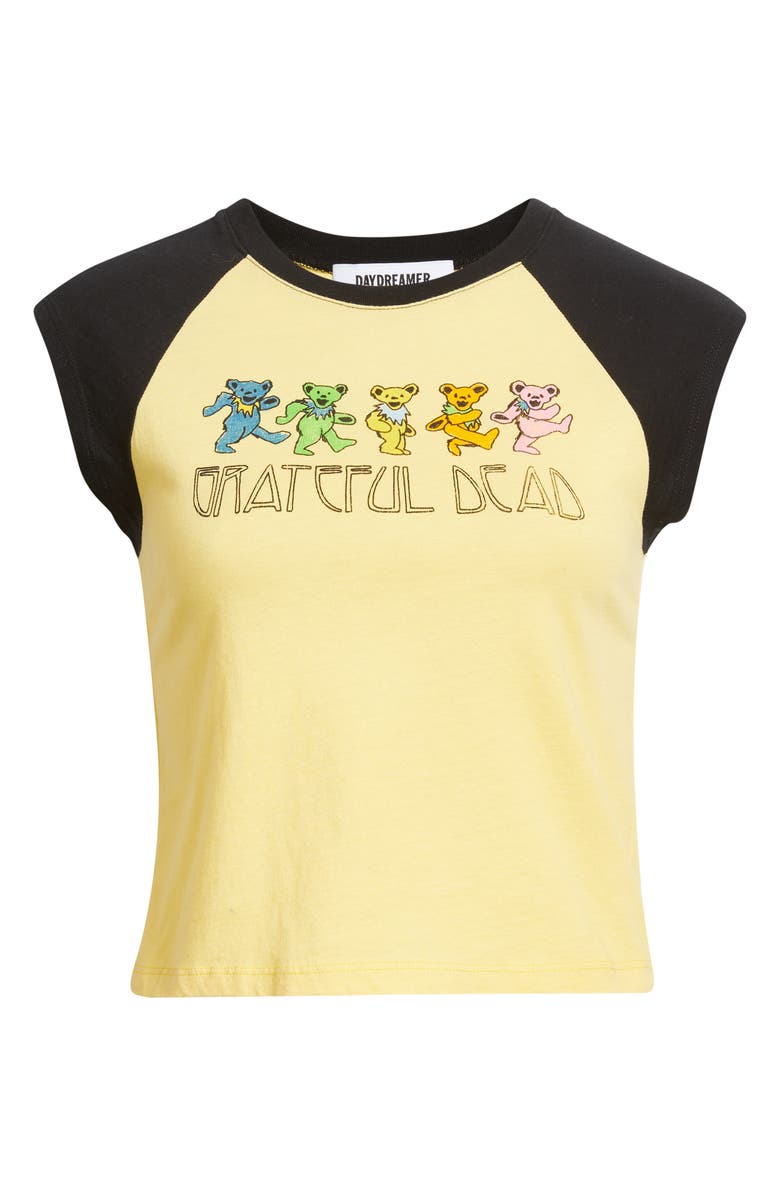 Daydreamer Grateful Dead Graphic Raglan T-Shirt, Alternate, color, Poppy Yellow / Black