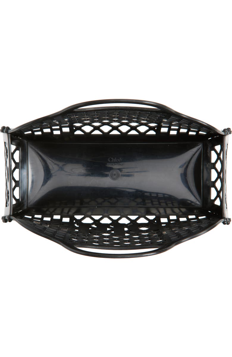 Chloé Cage Jelly Tote, Alternate, color, Black