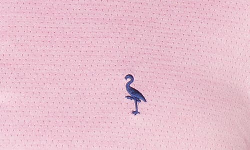 Tailorbyrd Mélange Mesh Performance Golf Polo In Pink