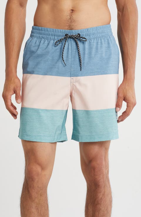 Colorblocked Volley Swim Trunks