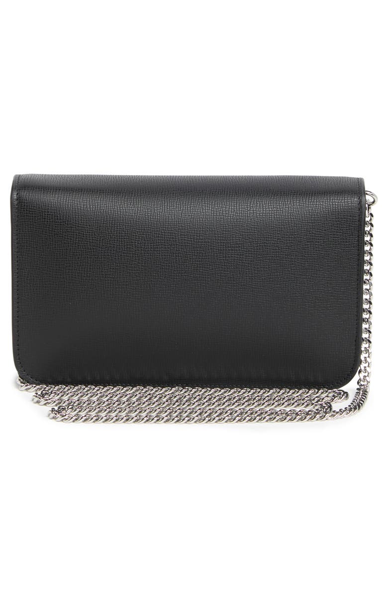 Longchamp Le Pliage Neo Wallet on a Chain, Alternate, color, Black