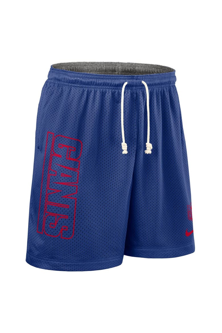 Men's Nike Royal New York Giants Sideline Reversible Performance Shorts, Alternate, color, Royal