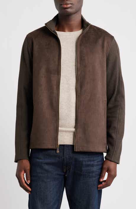 Sueded Mixed Media Jacket