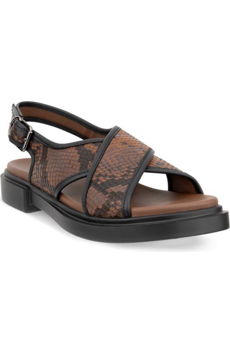 ECCO Seoul Slingback Sandal, Main, color, Mink/ Black/ Coffee/ Black