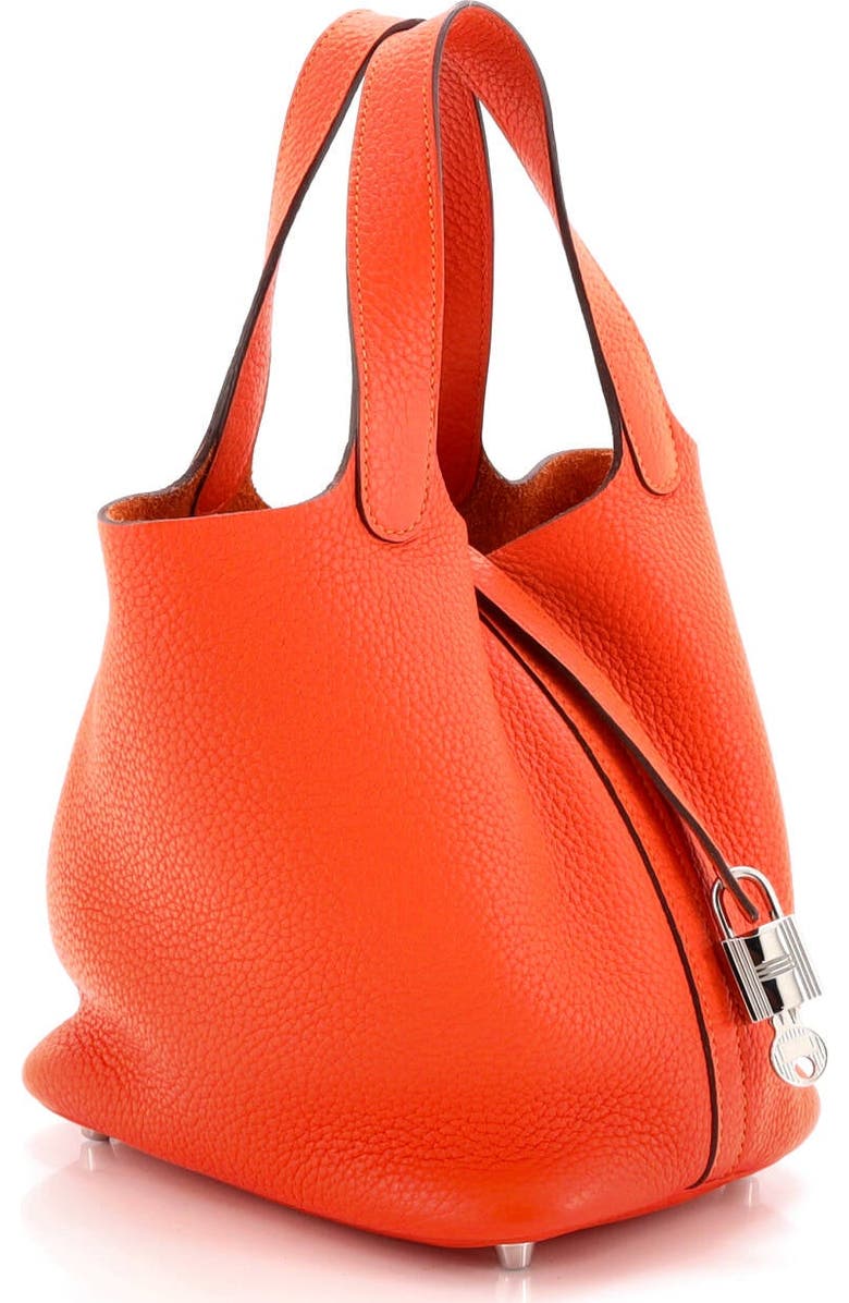 Pre-Owned Hermes Picotin Lock Bag Clemence PM, Alternate, color, Feu