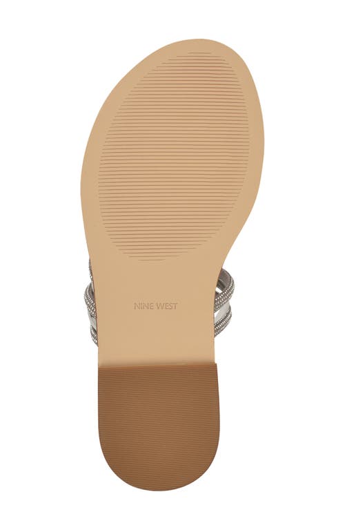 Nine West Dashin Sandal In Silver