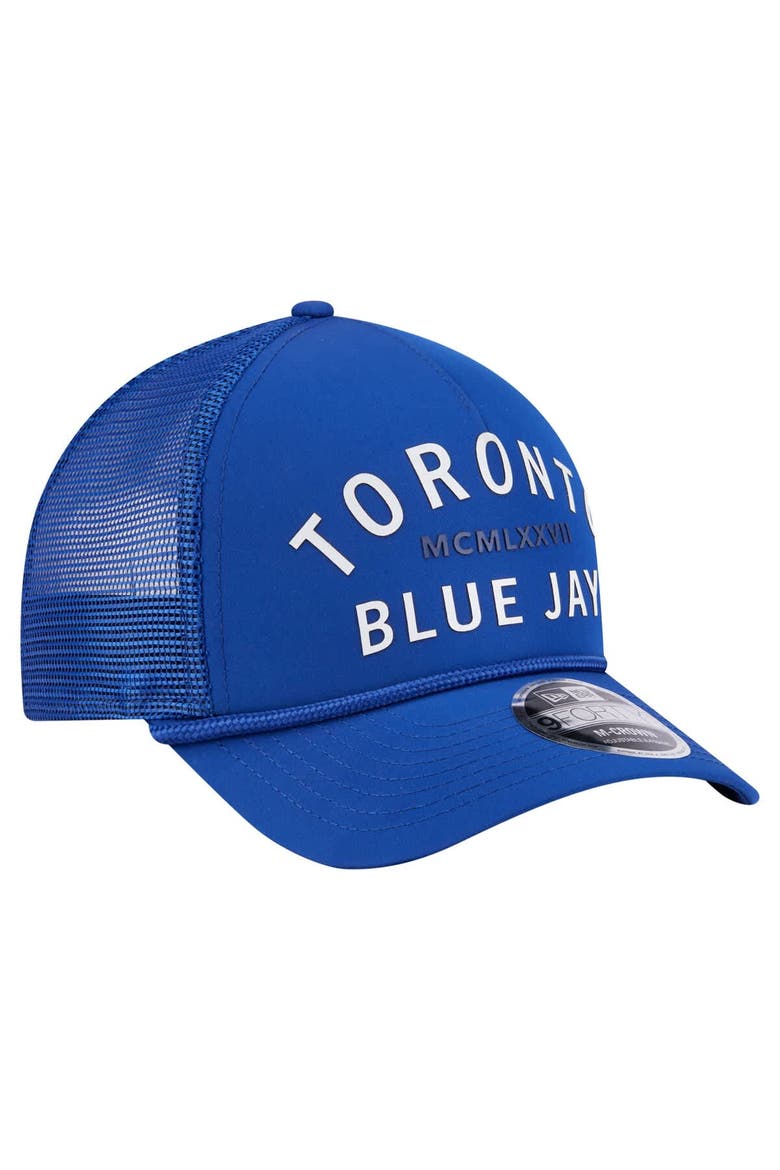 Men's New Era  Royal Toronto Blue Jays Minimalist 9FORTY A-Frame Adjustable Hat, Alternate, color, Royal