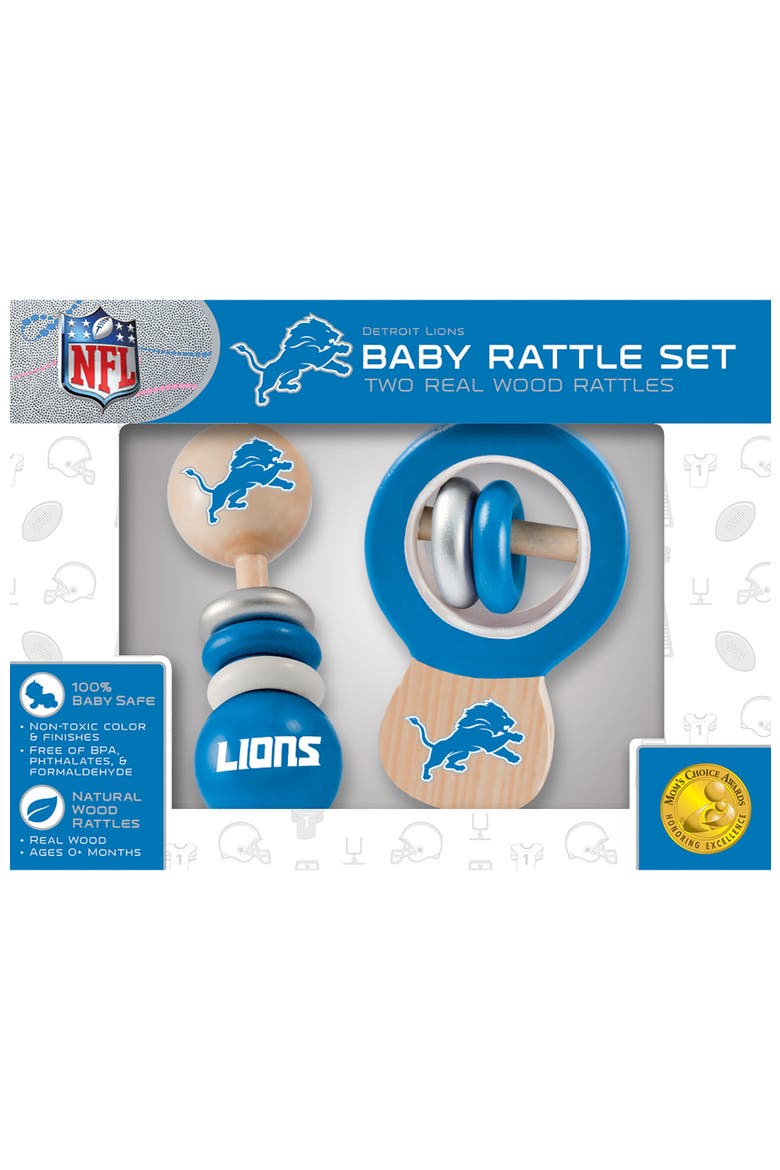 Detroit Lions Baby Rattles 2-Pack, Alternate, color, Multicolor