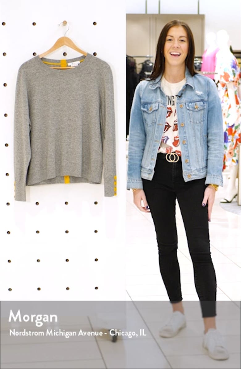 Dorset Button Back Sweater, sales video thumbnail