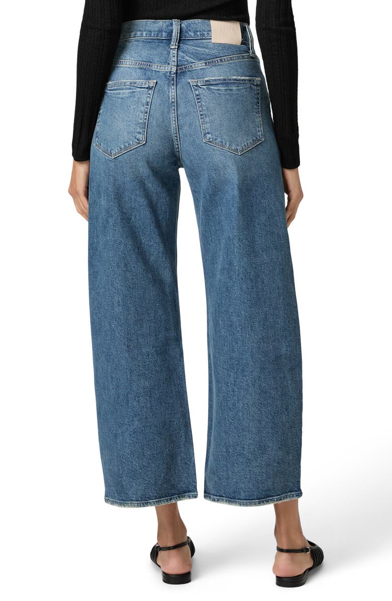 PAIGE Arellia High Waist Ankle Barrel Jeans, Alternate, color, Stones