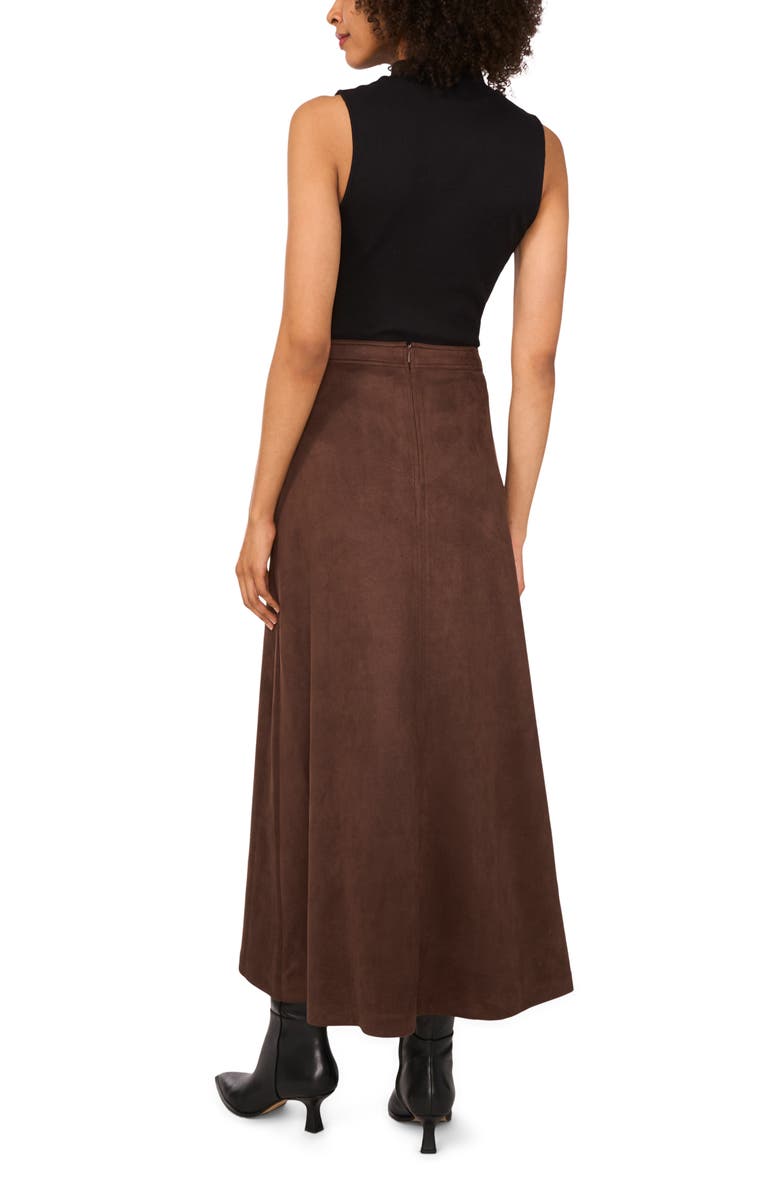 Vince Camuto Faux Suede A-Line Maxi Skirt, Alternate, color, 